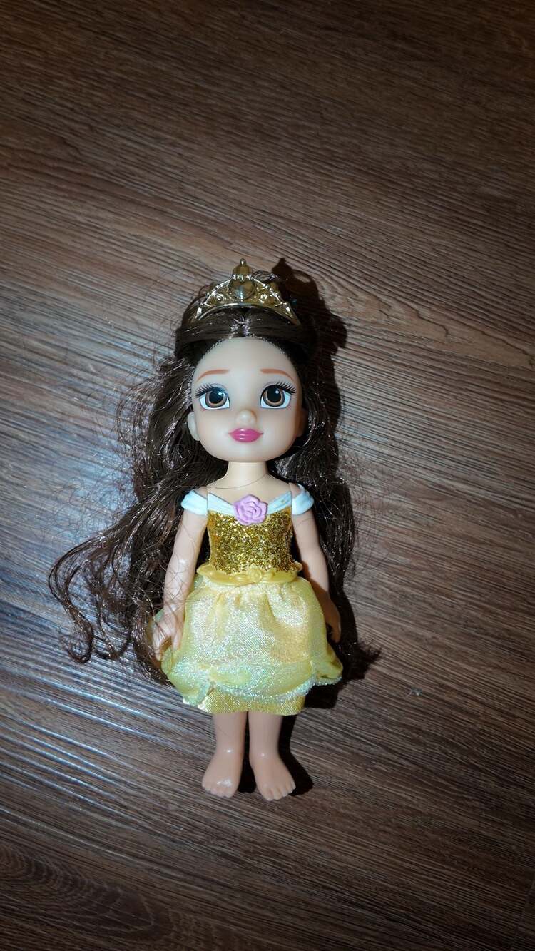 Disney Princess Belle Toddler/Mini Fashion Doll with Tiara – 6" Used